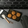 thumbnail image 4 of Thyme & Table Non-Stick Rectangle Baking Sheet with Gold Cooling Rack - Black, 4 of 7