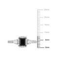 thumbnail image 2 of Everly Women's Sapphire and Diamond 10K White Gold Engagement Ring, 2 of 6