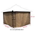 thumbnail image 5 of ​APEX GARDEN Privacy Curtain Set for 10' x 10' Gazebo, 5 of 6