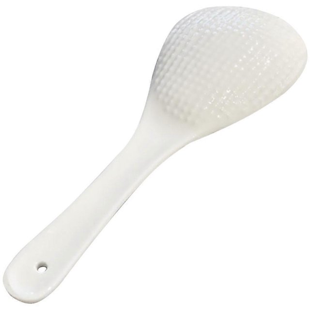 Rice Spoon Scoop Ceramic Rice Spatula for Shaping Sushi White Material 1Set