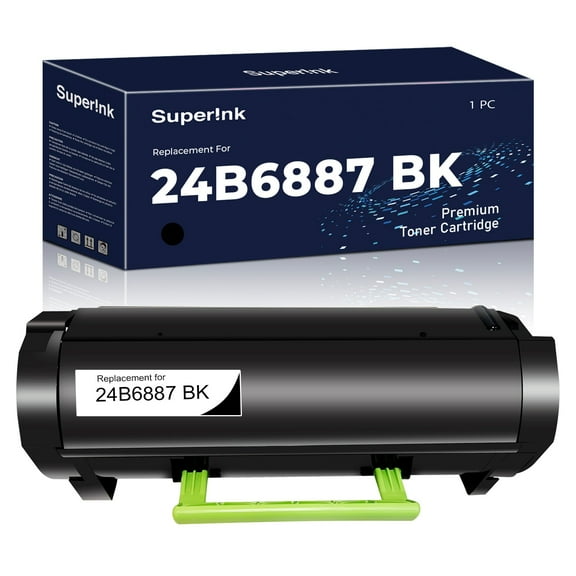 Compatible Lexmark 24B6887 Black Toner Cartridge by Superink