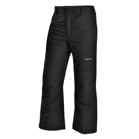 Arctix Youth Snow Pants with Reinforced Knees and Seat - Black,