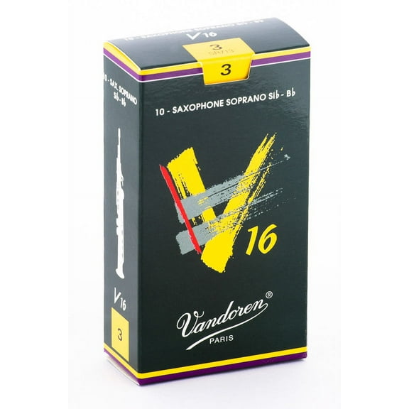 Vandoren Soprano Sax V16 Reeds Strength #3; Box of 10