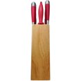 thumbnail image 2 of Cuisinart 11 Piece Stainless Steel Kitchen Knife Set with Wooden Block, Red, 2 of 7