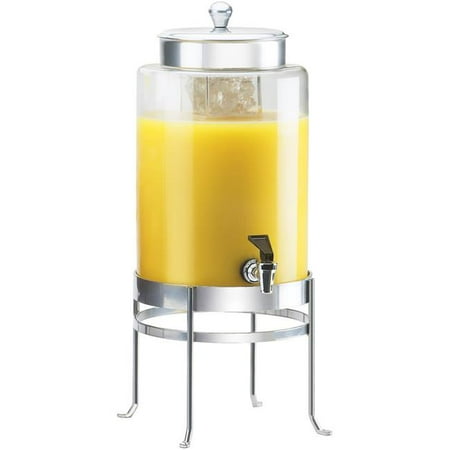 

Cal Mil 1580-2INF-74 2 gal Silver Soho Glass Beverage Dispenser with Infusion Chamber - 10 x 12 x 20.5 in.