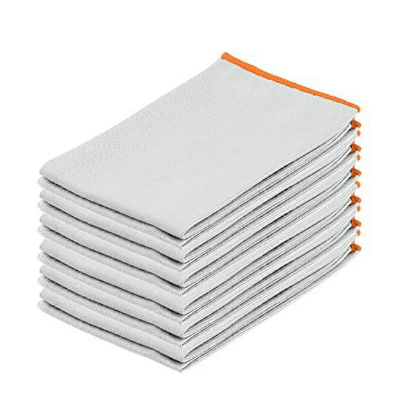 Microfiber Glass and Mirror Cleaning Cloths 12 Pack 14x16inch Large