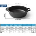 thumbnail image 3 of Maoww Cast Iron with Non Baking Pan Pan into Barbecue Induction Sticking Multifunctional Cooking Essential Kitchen Oven Diameter 28cm, 3 of 6