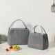 thumbnail image 4 of Advancent Bolsa de almuerzo aislada para multiusos de gran capacidad, ampliamente utilizada en varios lugares, bolsa de almuerzo térmica Mostrada Pequeño+Gris, 4 of 6