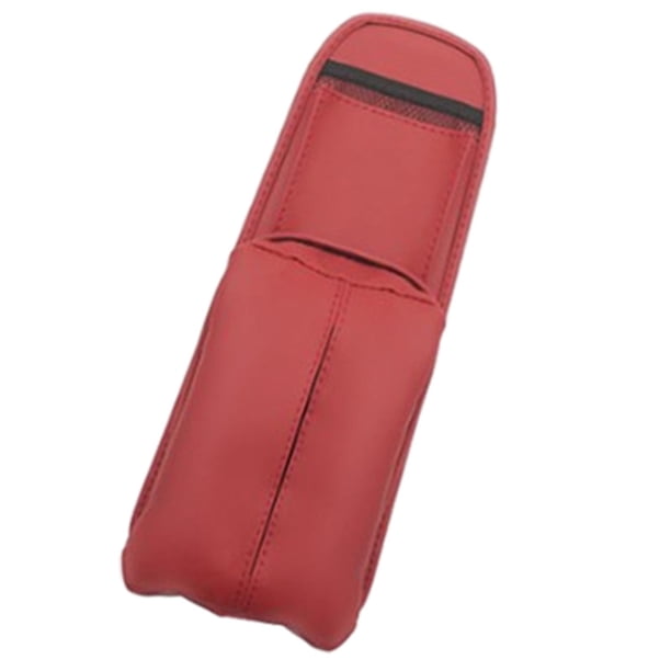 Organizador lateral para asiento de coche y camión, soporte para pañuelos colgantes, soporte para teléfono móvil, resistente al agua Rojo