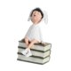 thumbnail image 2 of Estatua de niña, adorno coleccionable de dibujos animados, escultura de niña , figuras pintadas a mano para estantería, sala de estar, porche., 2 of 9