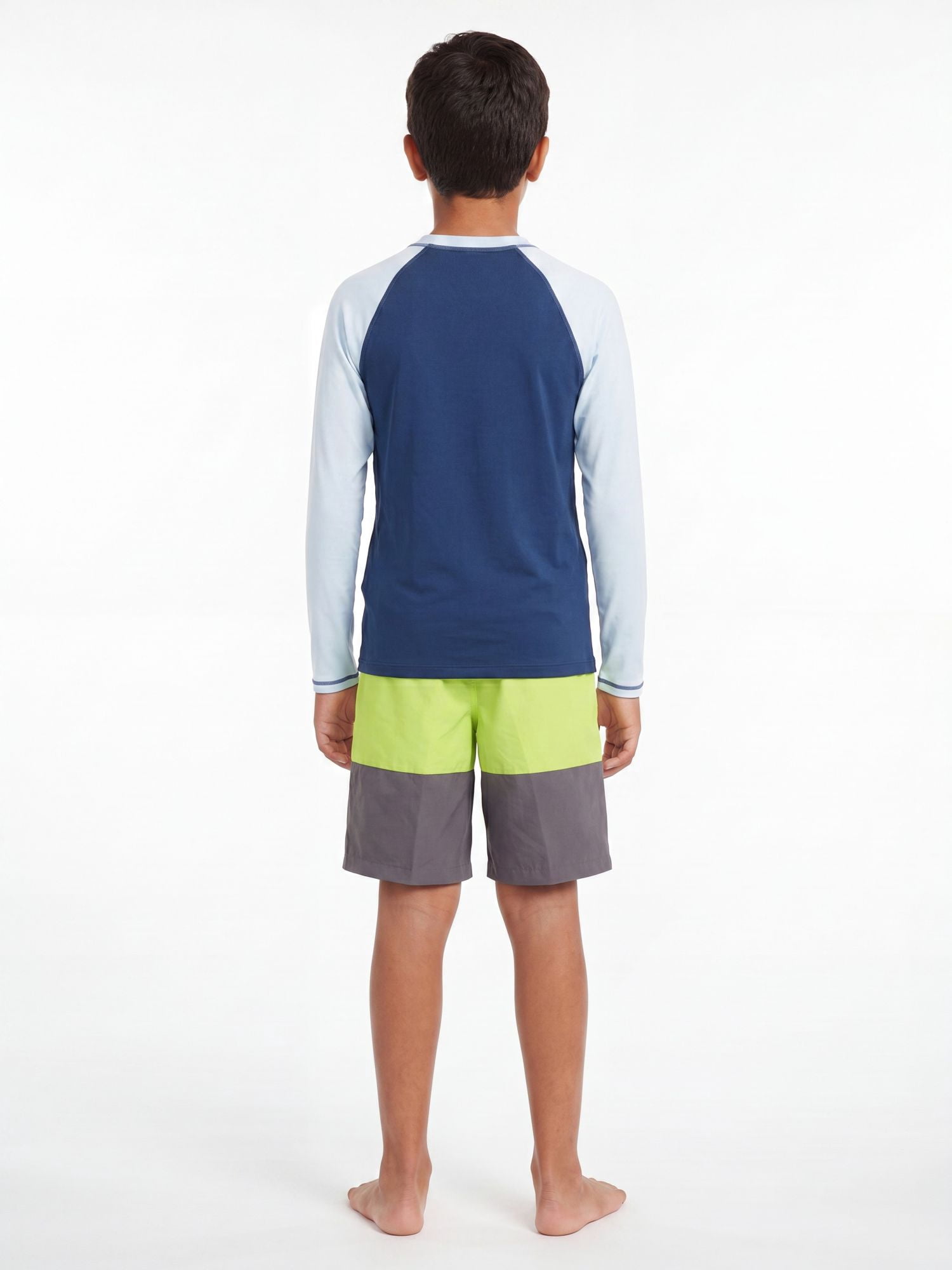 Reebok Boys Swim Trunks with Elastic Drawstring Waistband and UPF 50+ Protection, Sizes 4-18
