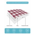 thumbnail image 5 of Plaid Red, Twin Size Down Alternative Comforter, Lightweight Comforter Quilt Bedding Set with Pillow Shams Abstract Minimalistic Geometric Lattice All Seasons Bed Comforter Duvet Insert 68"x86", 5 of 7