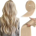 thumbnail image 1 of Extensiones de pelo con cinta adhesiva YDDM, rubio oscuro, 22 cm, 20 unidades, 100% Remy, 1 of 7