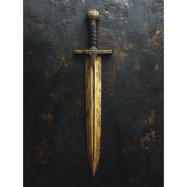 Qisvanset Framed Canvas Wall Art 12x16 Inch Sword of The Spirit Armor of God Identity Bible Wall Decor