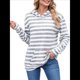 thumbnail image 1 of Camisas de Larga para Mujer, Sudaderas con Capucha y Bolsillo Tipo Canguro, Sudaderas de Otoño. Gris L, 1 of 10