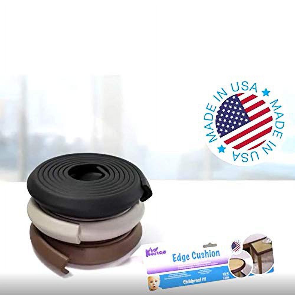 KidKusion Foam Rubber Edge Guard for Tables, Furniture, Toddlers, 6 ft Long, 1 CT, Off-White