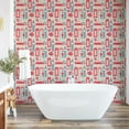 thumbnail image 6 of Ambesonne London Peel & Stick Wallpaper for Home, Popular British Culture, 13"x72", Dark Coral Bluegrey, 6 of 6