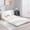 White, variant on MOOSENG Bean Bag Bed, 54" Foldable Floor Mattress with Faux Fur Washable Cover, Large MultiFunctional Sofa Bed for Living Room & Bedroom, Gray