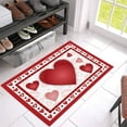 thumbnail image 7 of Heart Valentines Doormat Outdoor Welcome Mat Front Door Mat Non-slip Washable Seasonal Holiday Floor Mat Indoor Outdoor for Valentines Day Anniversary Wdding Home Decor, 7 of 7