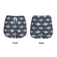thumbnail image 3 of Balery Cute Shark Pantalones cortos deportivos para mujer con forro y dos bolsillos, elásticos, para entrenamiento, gimnasio, yoga-Large, 3 of 7