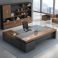 thumbnail image 2 of Luxury L Shaped Office Desk Corner Computer Conference Reception Office Desk Organizer Executive Bureau Meuble Table Furniture My Lux Decor Round, 2 of 13