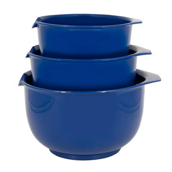 Cuencos para Mezclar Glad Azul Anidables Antideslizantes Apto para Lavaplatos 3 Piezas