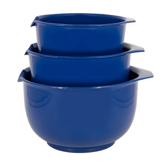 Cuencos para Mezclar Glad Azul Anidables Antideslizantes Apto para Lavaplatos 3 Piezas