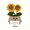 A001- Style A, variant on Teacher Appreciation Decorations Sunflower Desk Decor Small Plant Pot Gift for Teacher Office Desk Decor Cute Table Top Decor Mothers Day Gift
