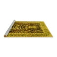 thumbnail image 2 of Ahgly Company Machine Washable Indoor Rectangle Animal Yellow Traditional Area Rugs, 5' x 8', 2 of 4