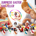 thumbnail image 3 of 50 Pcs Mini Jesus Figures Easter Jesus Loves You Jesus Toys Little Jesus Figures to Hide and Seek Sunday School Religious Party Favors Gift for Easter Egg Stuffers (Multicolor), 3 of 6