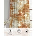 thumbnail image 6 of Brown Ombre Sheer Curtains 84 Inch Length 2 Panels Set for Living Room/Bedroom, Gradient Abstract Art Vintage Kitchen Curtains Grommet Semi-Sheer Curtains Drapes Voile Window Treatments 42"x84"x2, 6 of 7