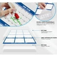thumbnail image 3 of Year Calendar Wall 2026 - Large Laminated Dry Erase Reversible Poster | 12-Month Planner for Office College Fitness (Blue), 3 of 7