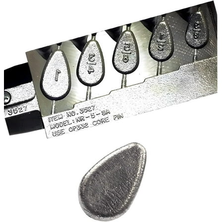 Do It Mold No Roll Sinker Production 3/8oz, 1/2oz, 5/8oz,3/4oz, 1oz (4 Cavities) Do it Mold 3527 NR-5-A