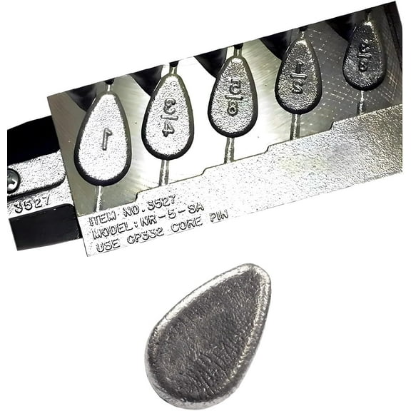 Do It Mold No Roll Sinker Production 3/8oz, 1/2oz, 5/8oz,3/4oz, 1oz (4 Cavities) Do it Mold 3527 NR-5-A