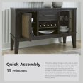 thumbnail image 6 of Signature Design by Ashley Galliden Black & Light Brown Dining Server, 6 of 12