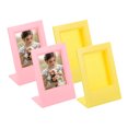 thumbnail image 1 of 4 Pcs Mini Picture Frames 3.8 x 2.7 Inch Photo Frame, Yellow & Pink, 1 of 7