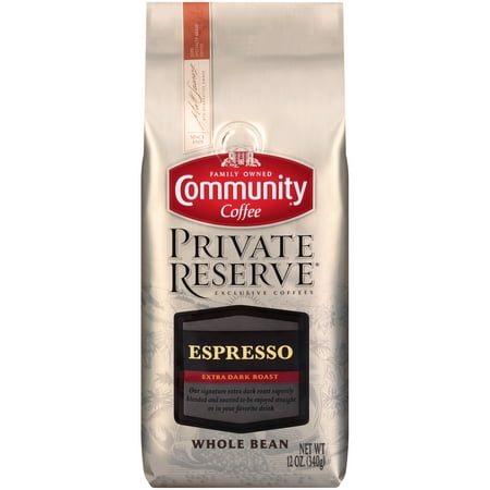 Community® Coffee Private Reserve® Espresso Extra Dark Roast Whole Bean Coffee 12 oz.