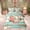 Green Pink C, variant on Feelyou Rose Flower Letter Full Size Bedding Sets for Women Girls, Teal Retro Rustic Wood Full Size Bed in a Bag, Grey Reversible, 7pcs
