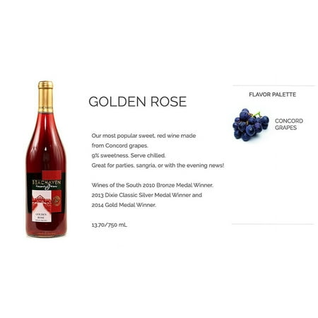 Beachaven Golden Rose Wine 750ml