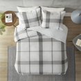thumbnail image 4 of Housse de Couette en Jacquard de Coton Full/Grand Set en Blanc, 4 of 14
