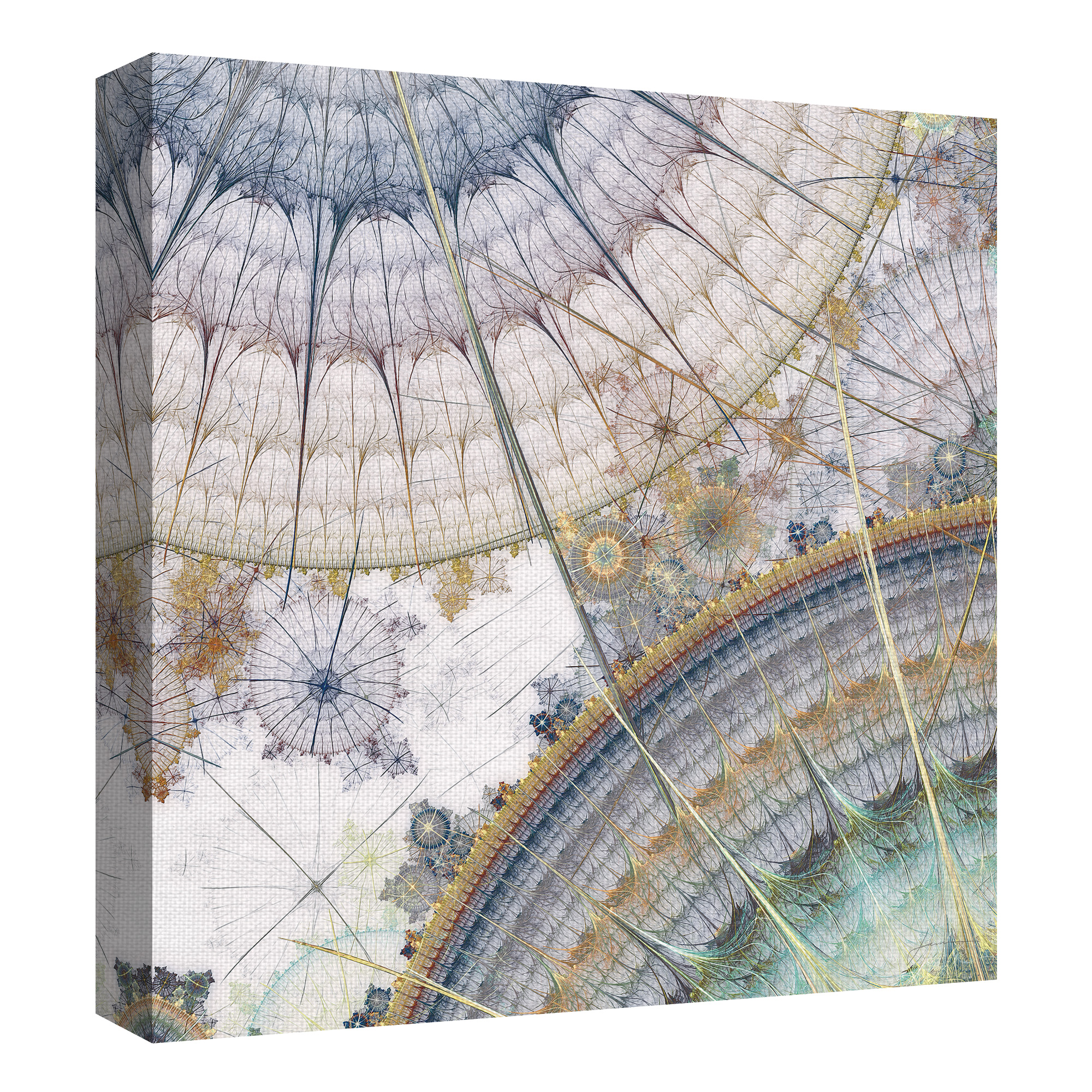 Masterpiece Art Gallery Clockworks I Intricate Abstract by James Burghardt Canvas Art Print 24" x 24"