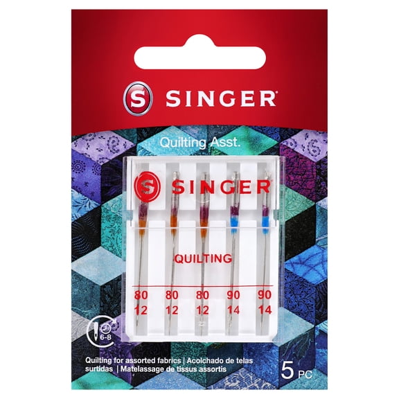 SINGER Assorted Size Universal Quilting Needles (5 pack)