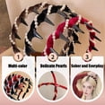 thumbnail image 3 of 2026 New Retro High Skull Pearl Headband, Voluminous Comb Headband With Teeth for Women, Vintage High Cranium Artificial Pearl Hairband, Anti-Slip Wavy Zigzag Headbands (4PC-A), 3 of 7