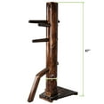 thumbnail image 3 of Geniqua Dark Wood Wing Chun Wood Target Base Training Dummy Ip Man Martial Arts Traditional, 3 of 8