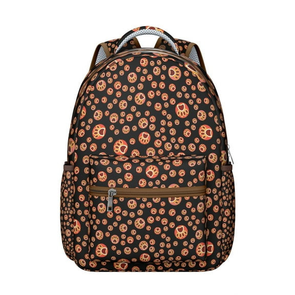 "Playful Dog Graphic Backpack - Functional School Backpack for High School & University, Water-Resistant & Tearproof, Cute Gift for Animal Lovers"