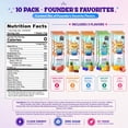 thumbnail image 2 of The Loaded Tea Shop Energy Drink Mix Sticks, Founder’s Favorites 10 Pack, Sugar-Free, Zero Calories, 200mg Natural Caffeine, No Artificial Colors/Flavors, Powder Packets w/ B Vitamins, 2 of 6