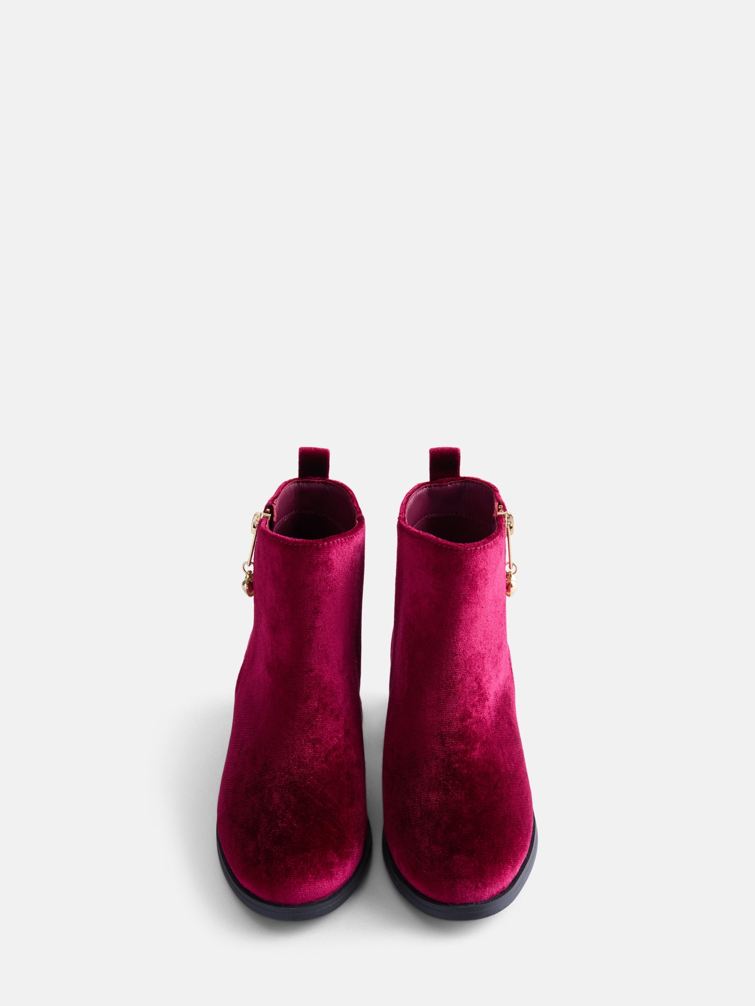 Wonder Nation Girls Faux Suede Velvet Boots