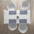 thumbnail image 3 of Ambesonne Navy Blue Place Mats Set of 4, Abstract Cube Stripes, Standard Size, Night Blue, 3 of 4