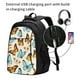 thumbnail image 2 of Fotbe Butterflies Mochila con Estampado y Puerto USB para Hombre y Mujer, Mochila Antirrobo, Mochila de Viaje, Mochila Escolar, Mochila Universitaria, 2 of 7