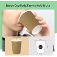 thumbnail image 2 of shiyou-Hot Party Paper Cups, 8 Ounce, 50 Count, Multiple Colors (Brown), 2 of 4